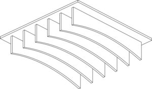 Hush_Ceiling-Tiles_Baffle_Concave_LineDrawing