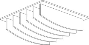 Hush_Ceiling-Tiles_Baffle_Convex_LineDrawing