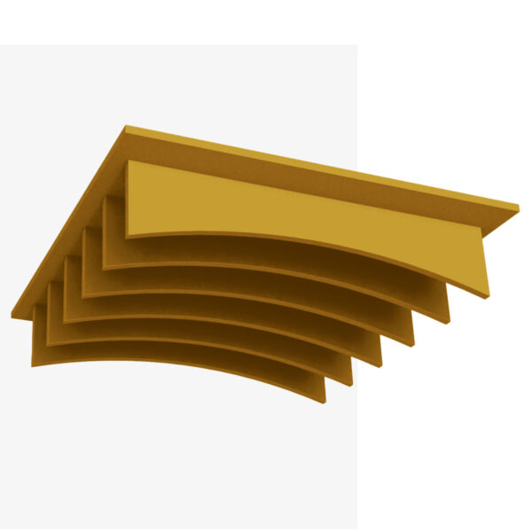 Hush_Ceiling Tiles_Concave_Gold