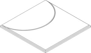 Hush circa Tegular line drawing