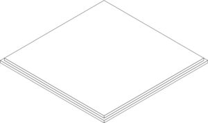Hush standard Tegular line drawing